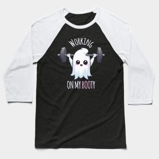 Fit Ghost, Boo-tiful Booty Workout Baseball T-Shirt